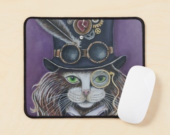 Steampunk Cat Mousepad