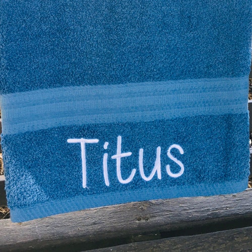 Personalized Bath Towel Embroidered Towel Monogrammed Bath Etsy