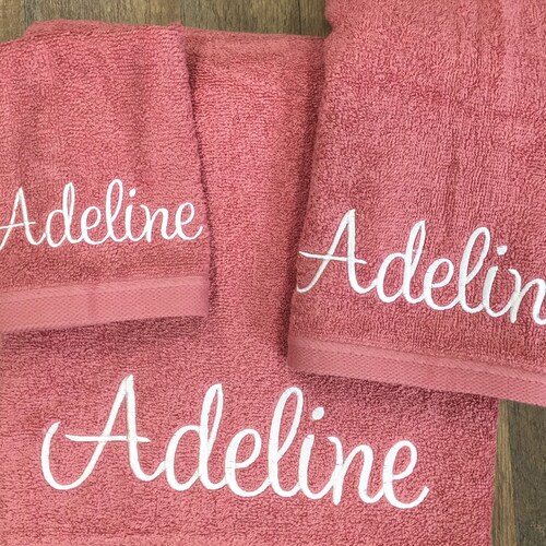 Personalized Bath Towels Embroidered Towel Monogrammed Bath Etsy