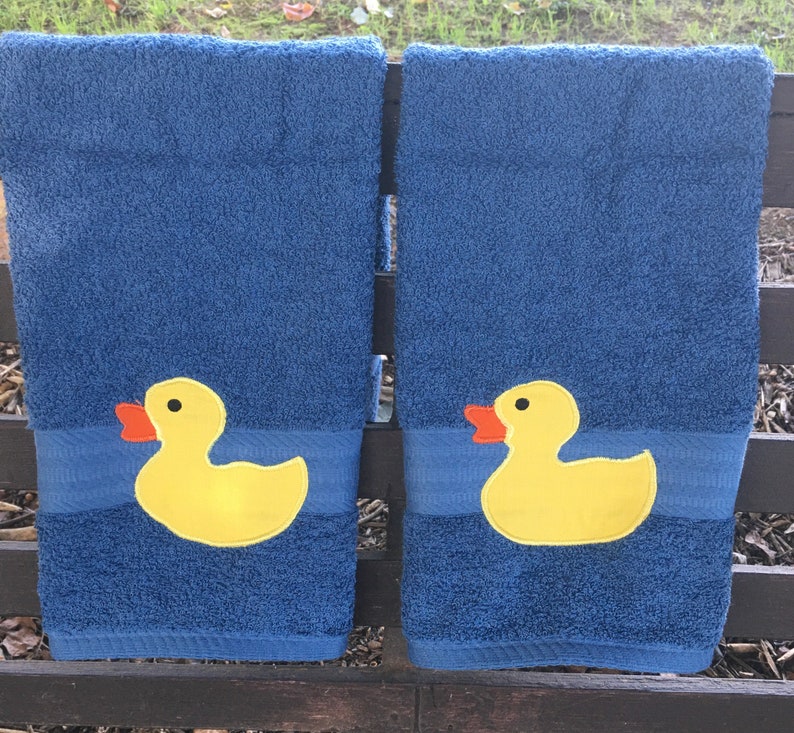 Blue Duck Towel Duck Bath Décor Duck Bath Towel Kid's Etsy Norway