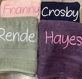 Personalized bath towel, embroidered towel, monogrammed bath towel, bathroom decor, towel with name