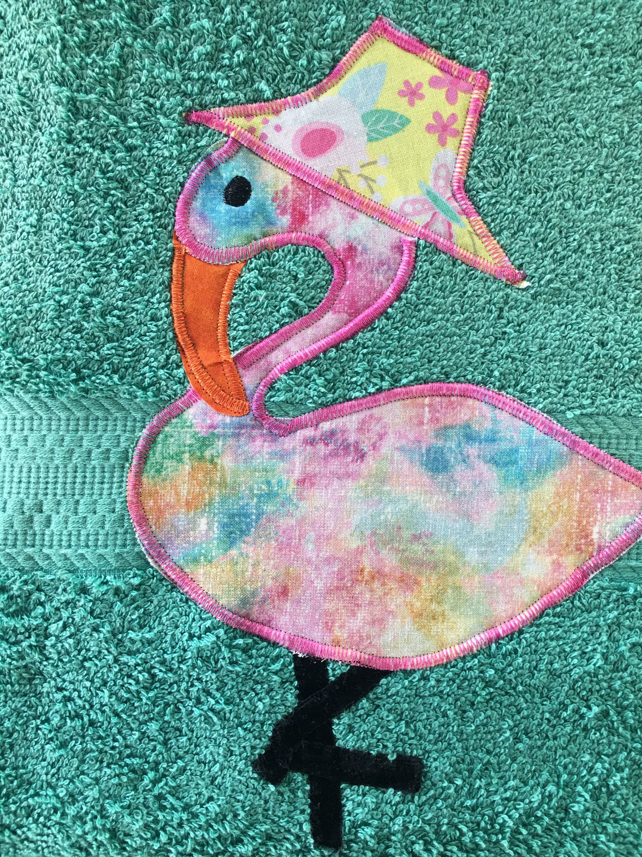 Toalla de flamenco Teal decoración de baño de flamenco | Etsy