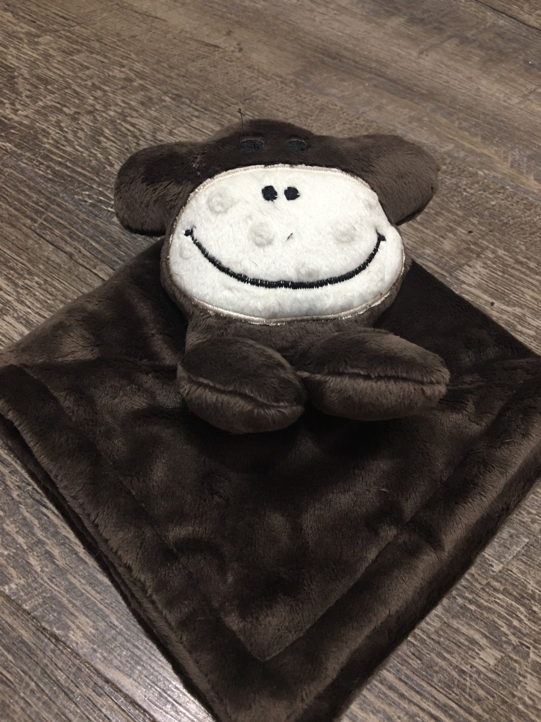 Monkey Baby Blanket Animal Lovey Toddler Baby Blanket Etsy