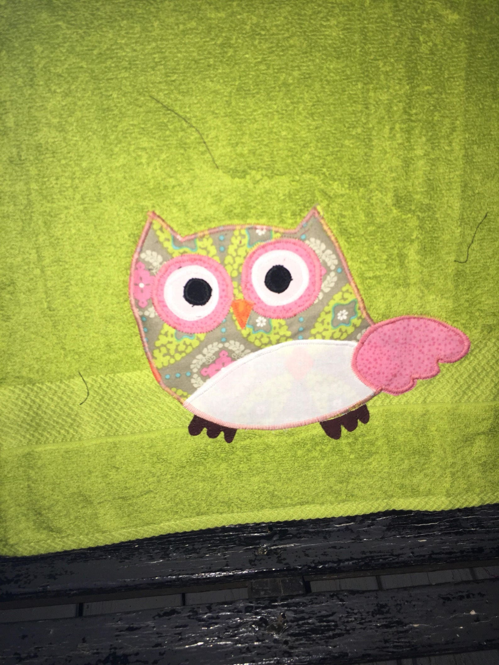 Toalla de búho amarillo toalla de búho del niño toalla de | Etsy