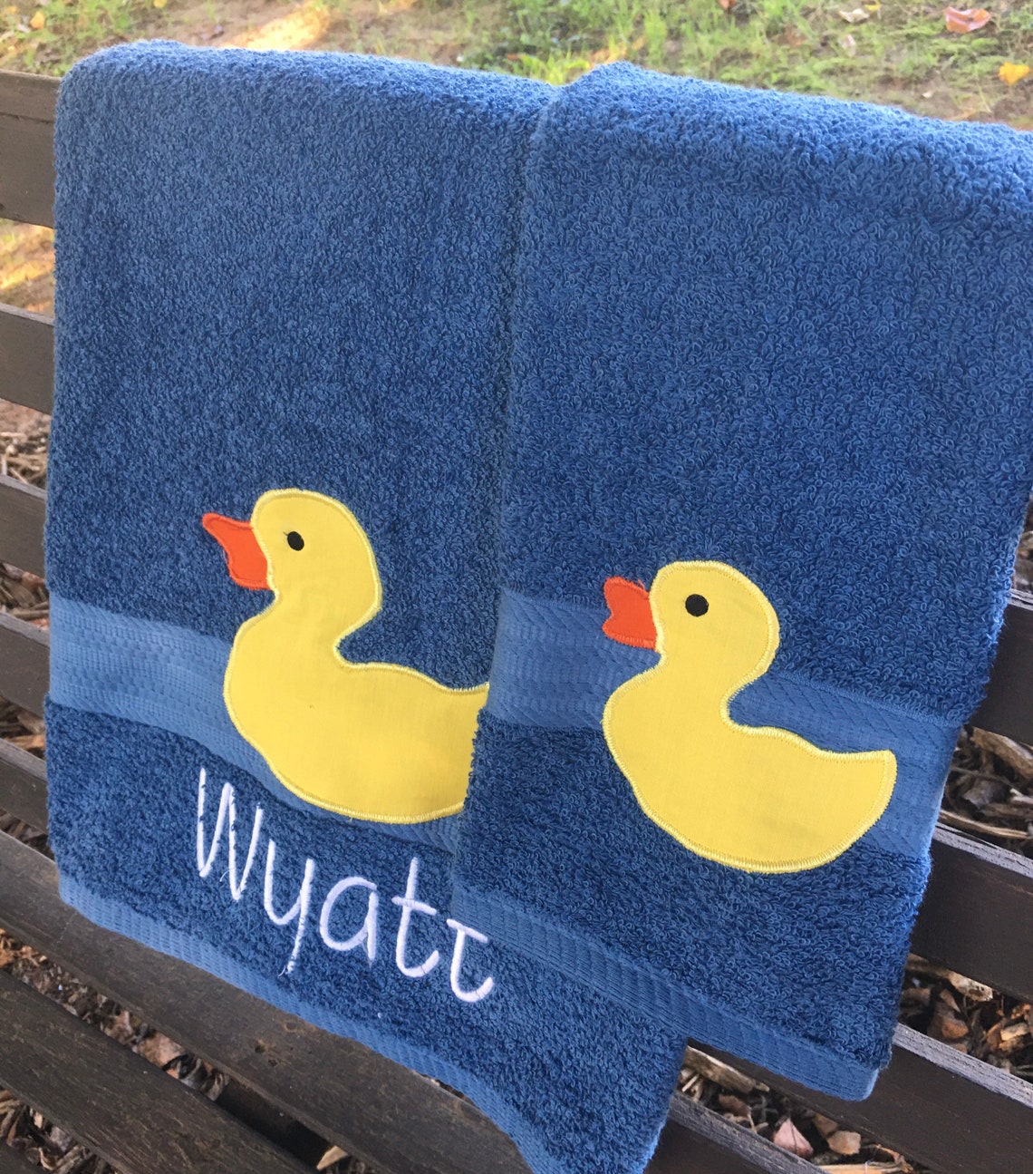 Blue Duck Towel Duck Bath Décor Duck Bath Towel Kid's Etsy Norway
