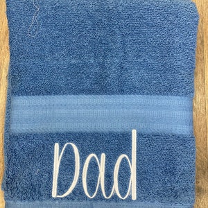Personalized bath towel, embroidered towel, monogrammed bath towel, bathroom decor, towel with name image 4