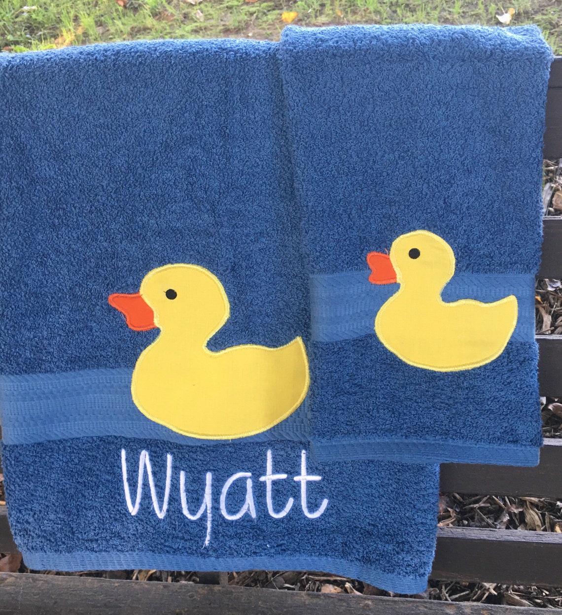 Blue Duck Towel Duck Bath Décor Duck Bath Towel Kid's Etsy Norway