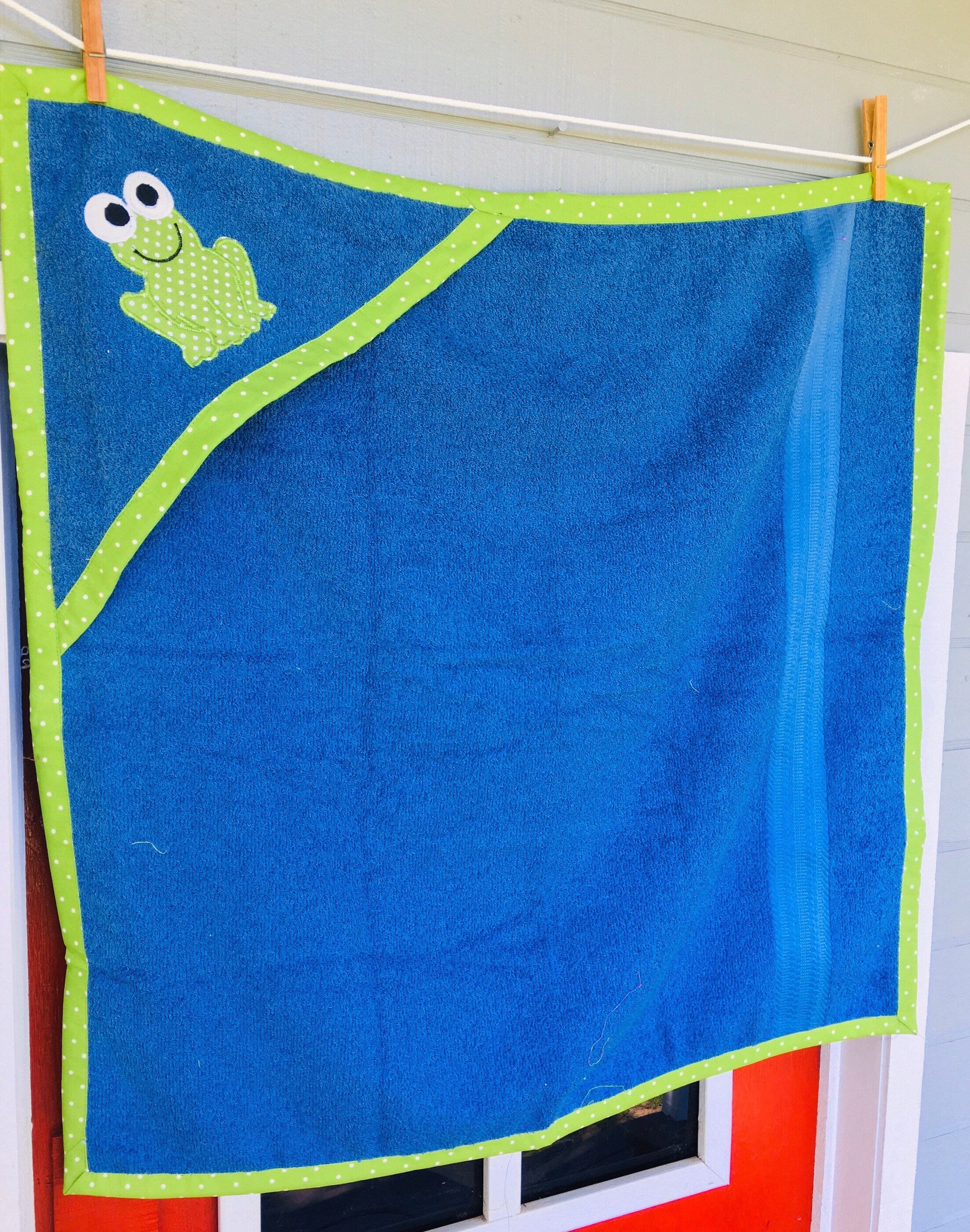 Frog baby hooded towel frog baby towel frog bath towel Etsy