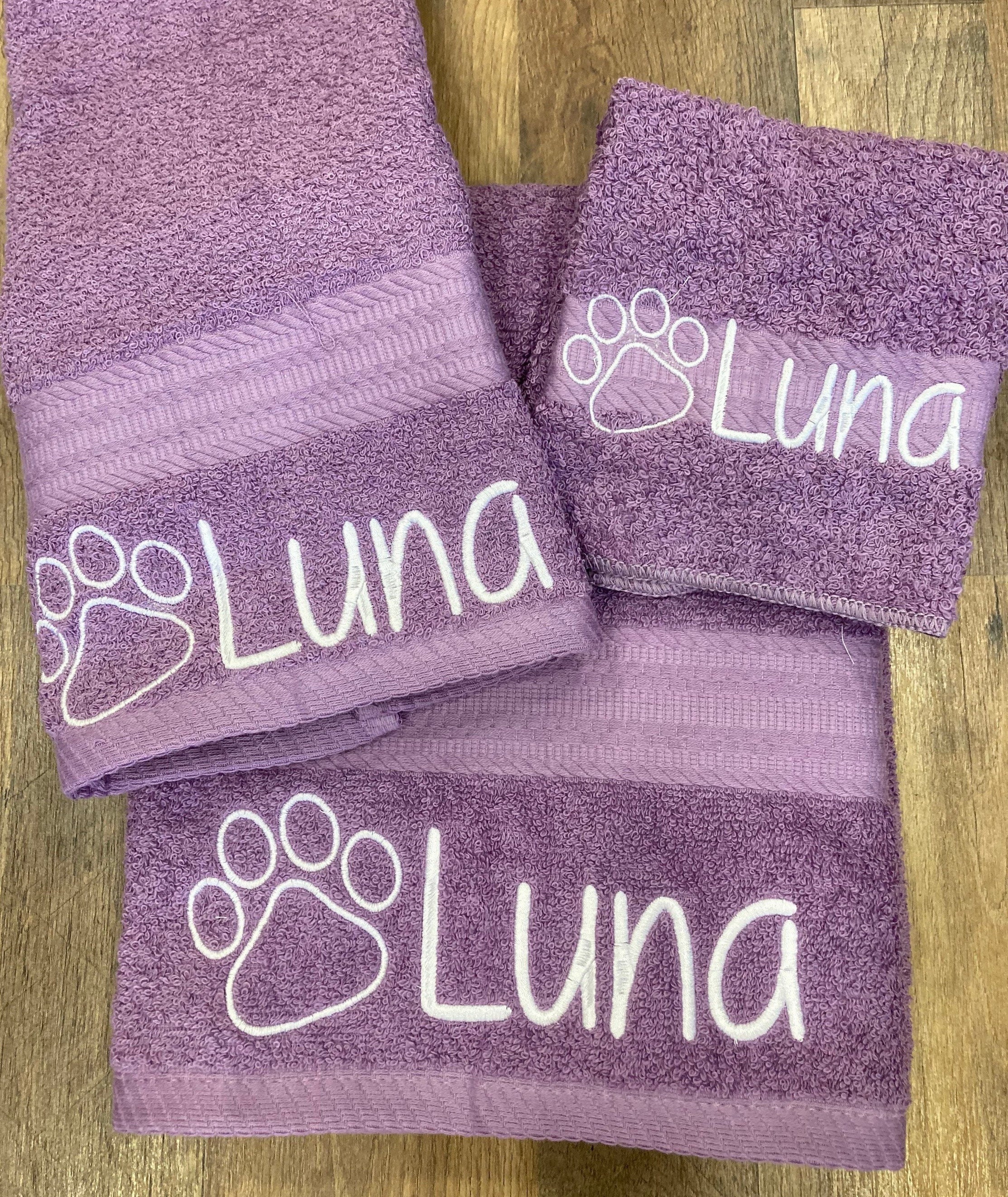 Dog print towels hot sale