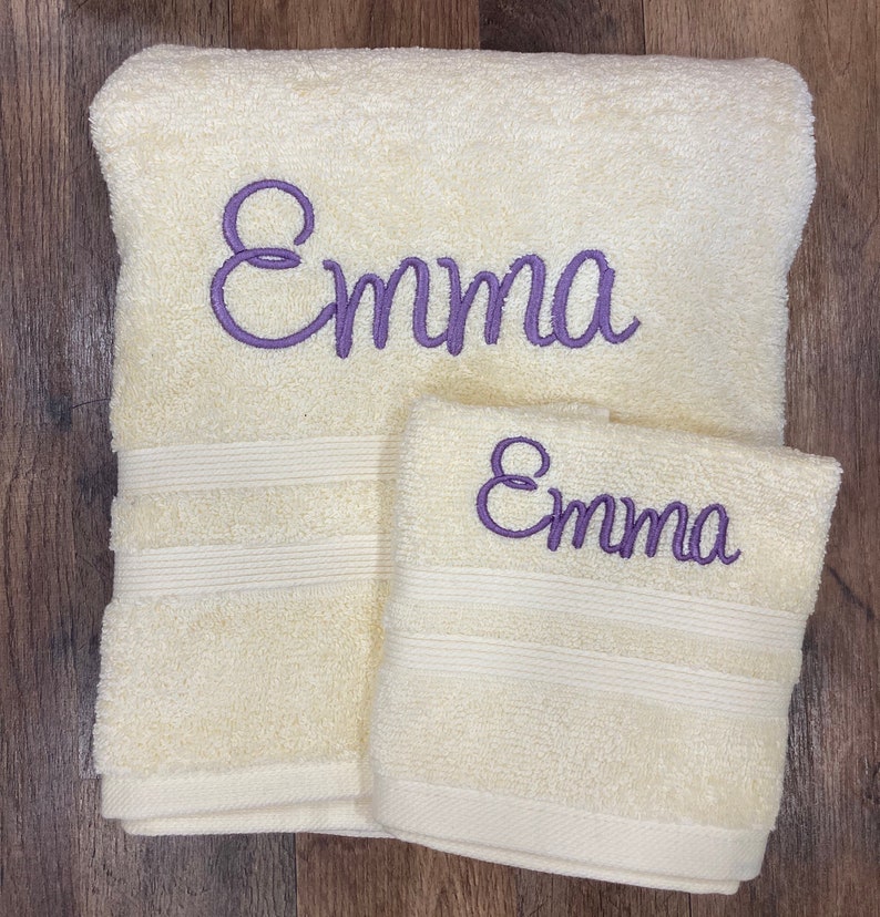 Personalized Bath Towel Embroidered Towel Monogrammed Bath Etsy