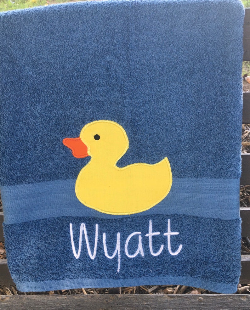 Blue Duck Towel Duck Bath Décor Duck Bath Towel Kid's Etsy Norway