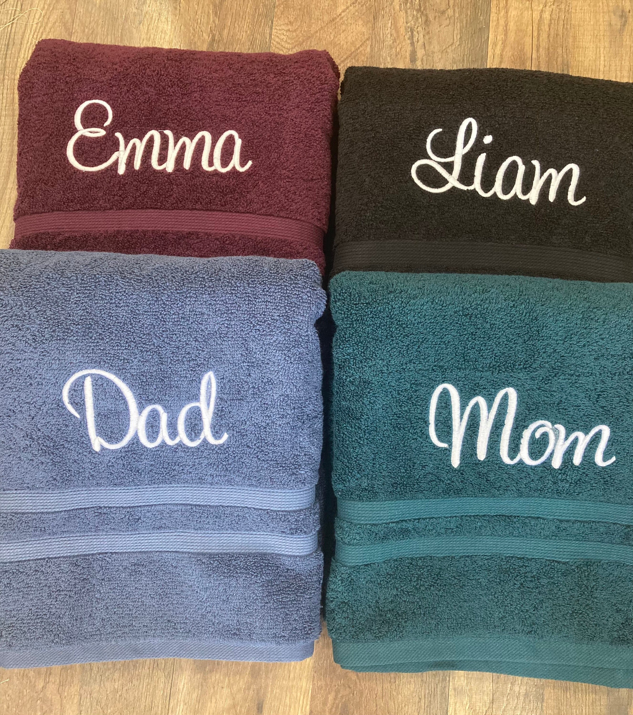 Etsy personalised towels sale