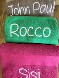 Personalized bath towel, embroidered towel, monogrammed bath towel, bathroom decor, towel with name