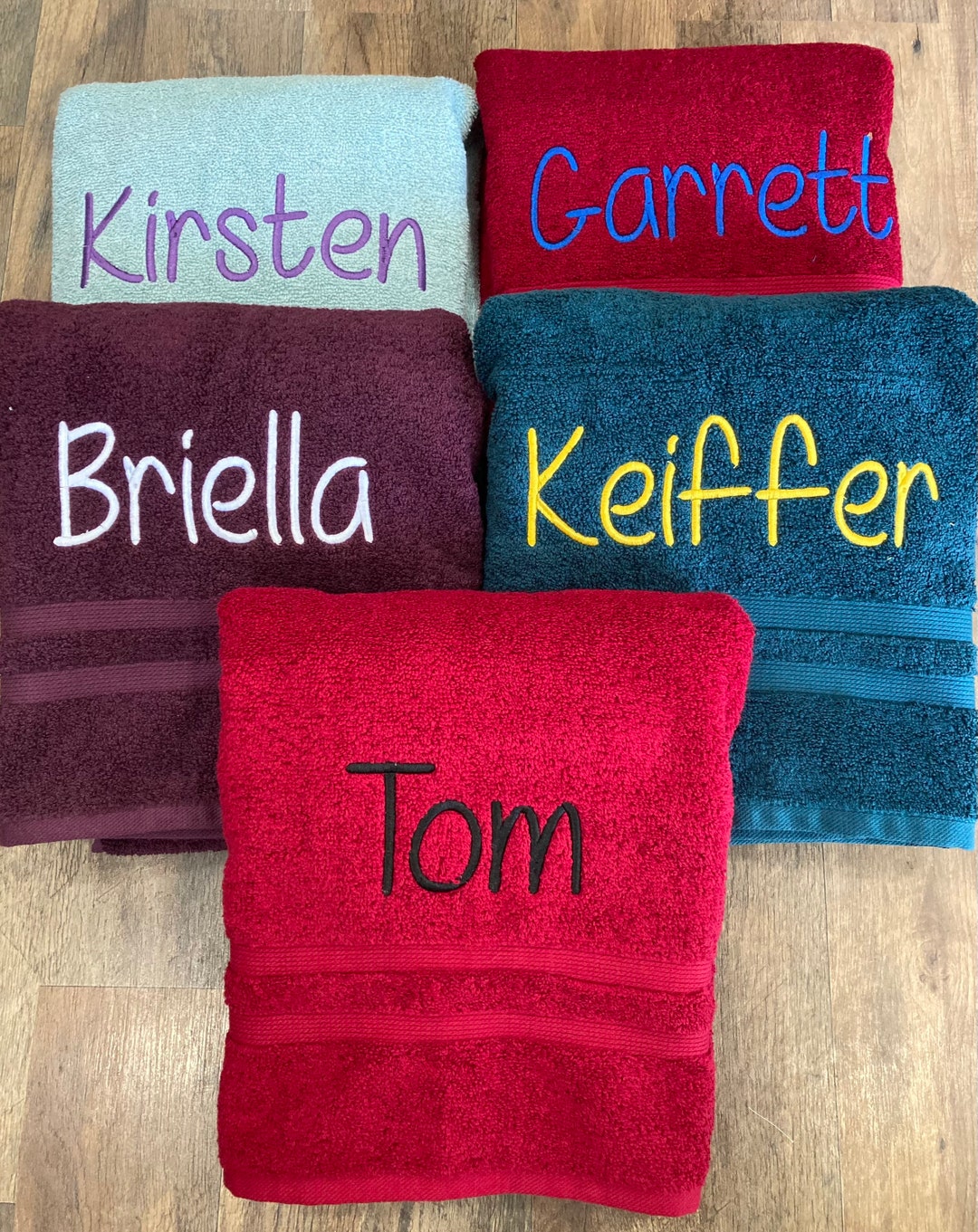 Personalized Bath Towel, Embroidered Towel, Monogrammed Bath Towel