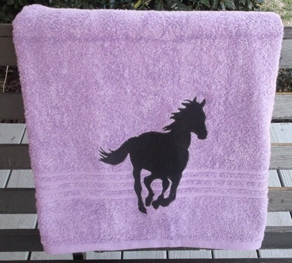 Horse Towel Horse Bath Towel Horse Bathroom Décor Horse Etsy