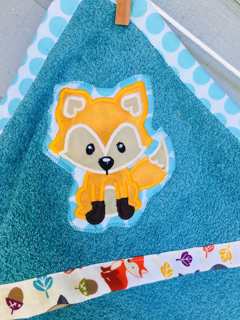 Fox baby hooded towel baby bath towel animal hooded towel Etsy