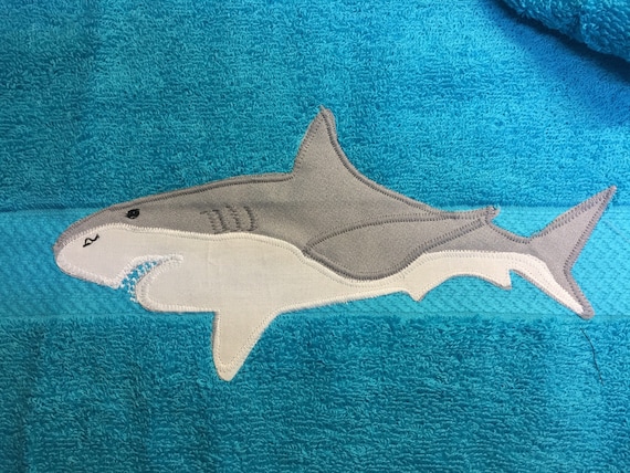 shark kids towel