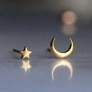 Titanhalskärande stjärnörhängen: Anodiserad mix och matchning