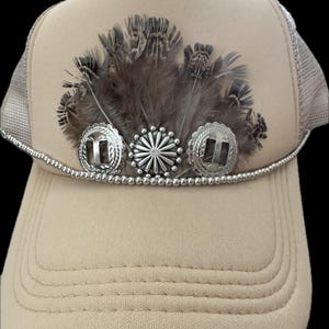 Trucker hat with turquoise