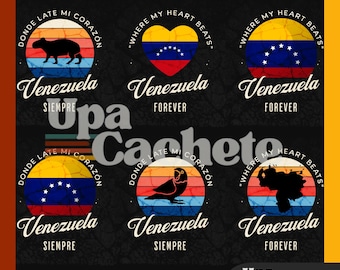 Arte digital venezolano / Imágenes imprimibles inspiradas en la cultura venezolana / Descarga instantánea