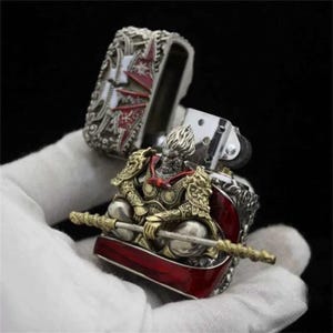 Limited Edition Monkey King Zippo Lighter – Intricate Mythological Design, Windproof Flame, Collectible Art Piece
