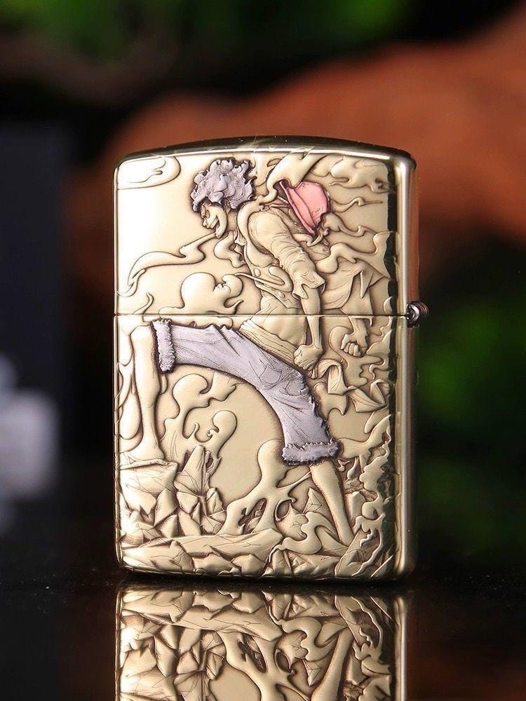 ONE PIECE　zippo Rare Armor Embossed Painting Roronoa Zono Zippo Lighter - Etsy