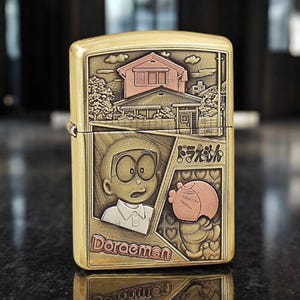 Doraemon Limited Edition Zippo Lighter – Premium Brass Design with Iconic Anime Engraving, Perfect for Collectors and Fans