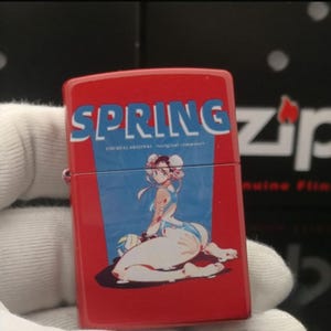 Limited Edition Spring-Themed Anime Zippo Lighter – Bold, Unique, and Reliable
