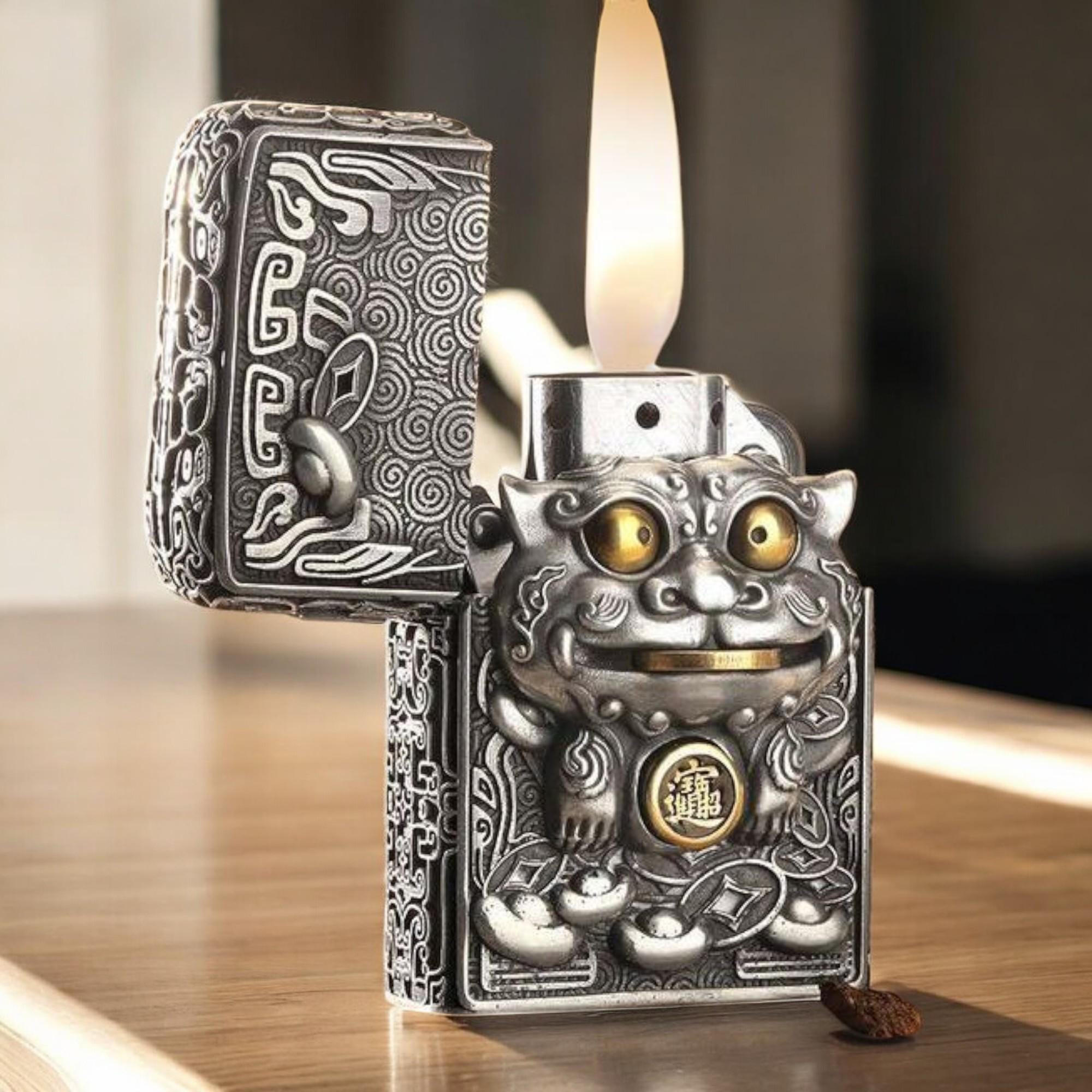 新品 懐中時計 レザーカバー ＆ZIPPO オイルライター ビンテージ