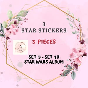 Mono-stickers met 3 sterren - 3 stuks
