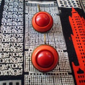 Vintage earrings in red