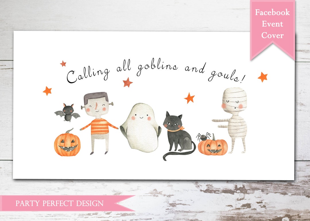 Halloween Party Facebook Event Photo Instant Download Etsy