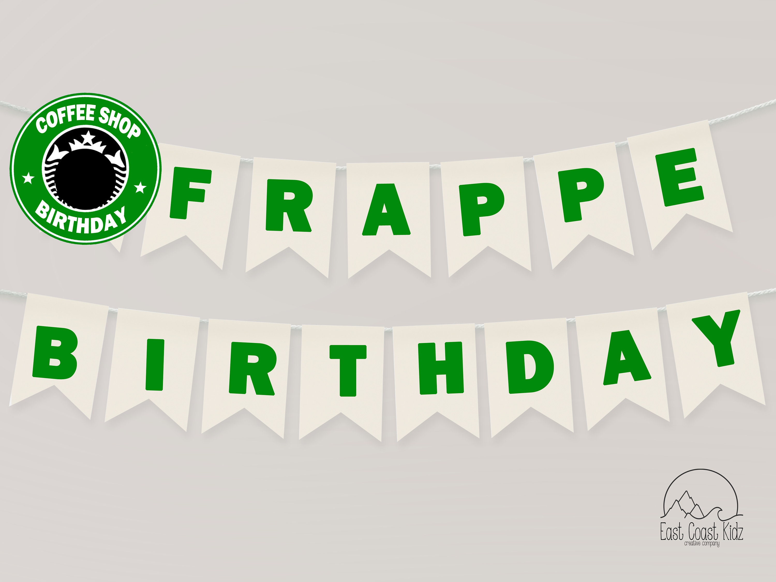Starbucks Birthday Coffee Lover Printable Banner, Instant Download ...