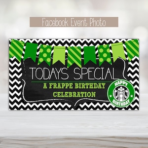 Starbucks Geburtstagsparty Facebook Event Foto - Sofort Download