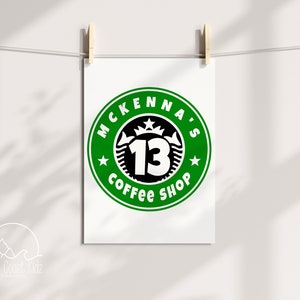 Starbucks inspiriert alles Gute zum Geburtstag Poster - Instant Download
