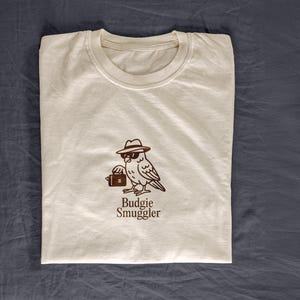 Camiseta de periquito contrabandista / Camiseta retro de dibujos animados, regalo australiano, unisex, pájaro, divertida, linda, meme