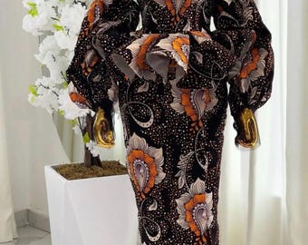 アフリカンプリント ケンテ トップス レギンス セット African