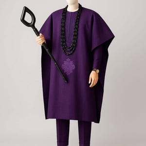 Latest Embroidered Asooke Agbada Ensemble: Custom African Men's Attire