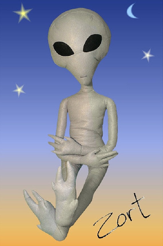 grey alien plush
