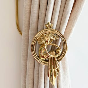 Handmade solid Brass Dream girl Curtain Tieback，Lost wax casting, curtain hooks,curtain hardwares,home decor