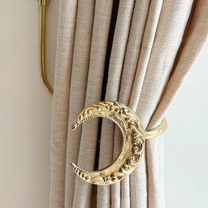 Uchwyt do zasłon Moon Curtain Tieback, haki do zasłon, wieszaki ścienne, akcesoria do zasłon, wystrój domu