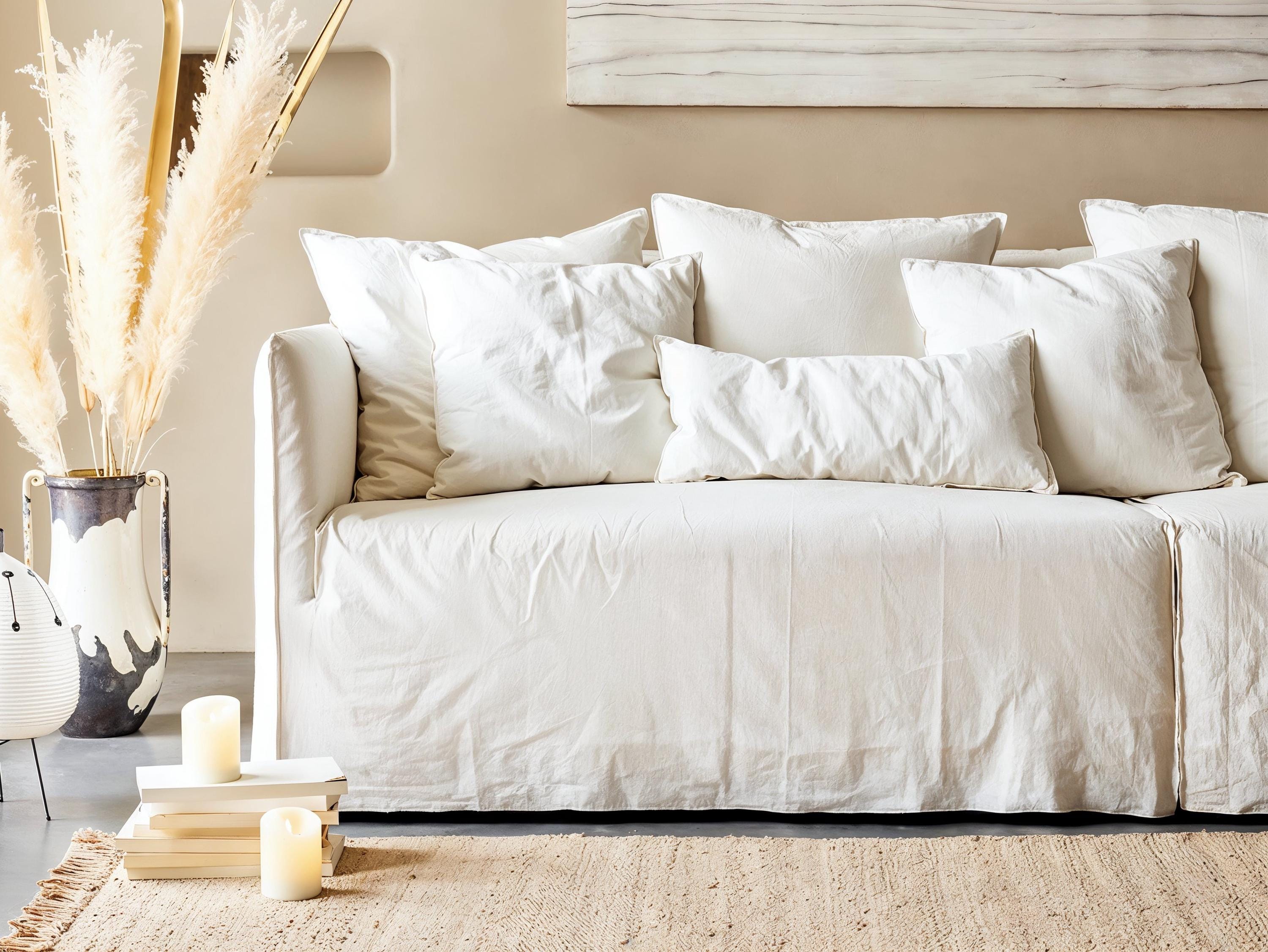 Textured Linen Blend Cuban Set - Coffee and White main image 1