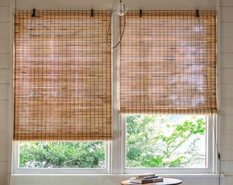 Tenda a rullo in bambù realizzata a mano / Balcone / Corridoio / Parete divisoria per lavanderia