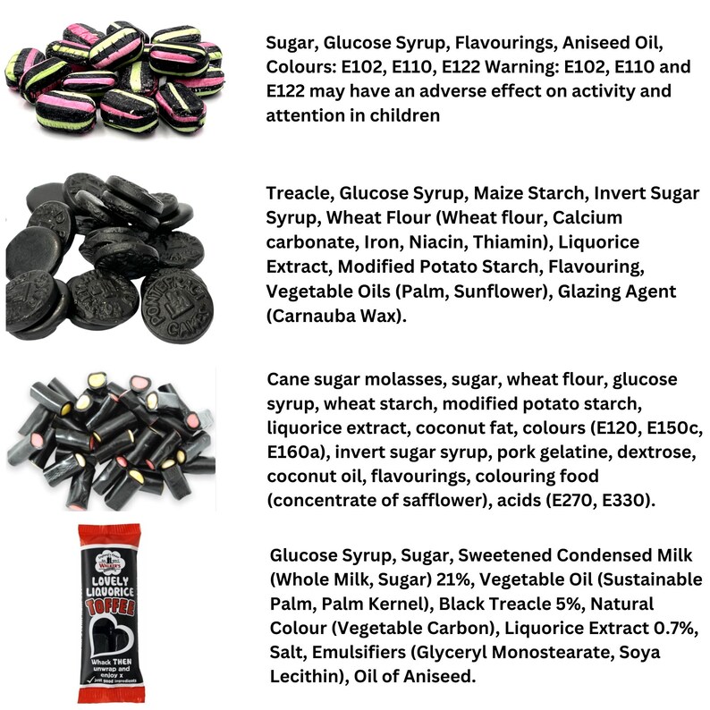 Liquorice Sweets Gift Box | Letterbox Friendly | Retro Liquorice ...