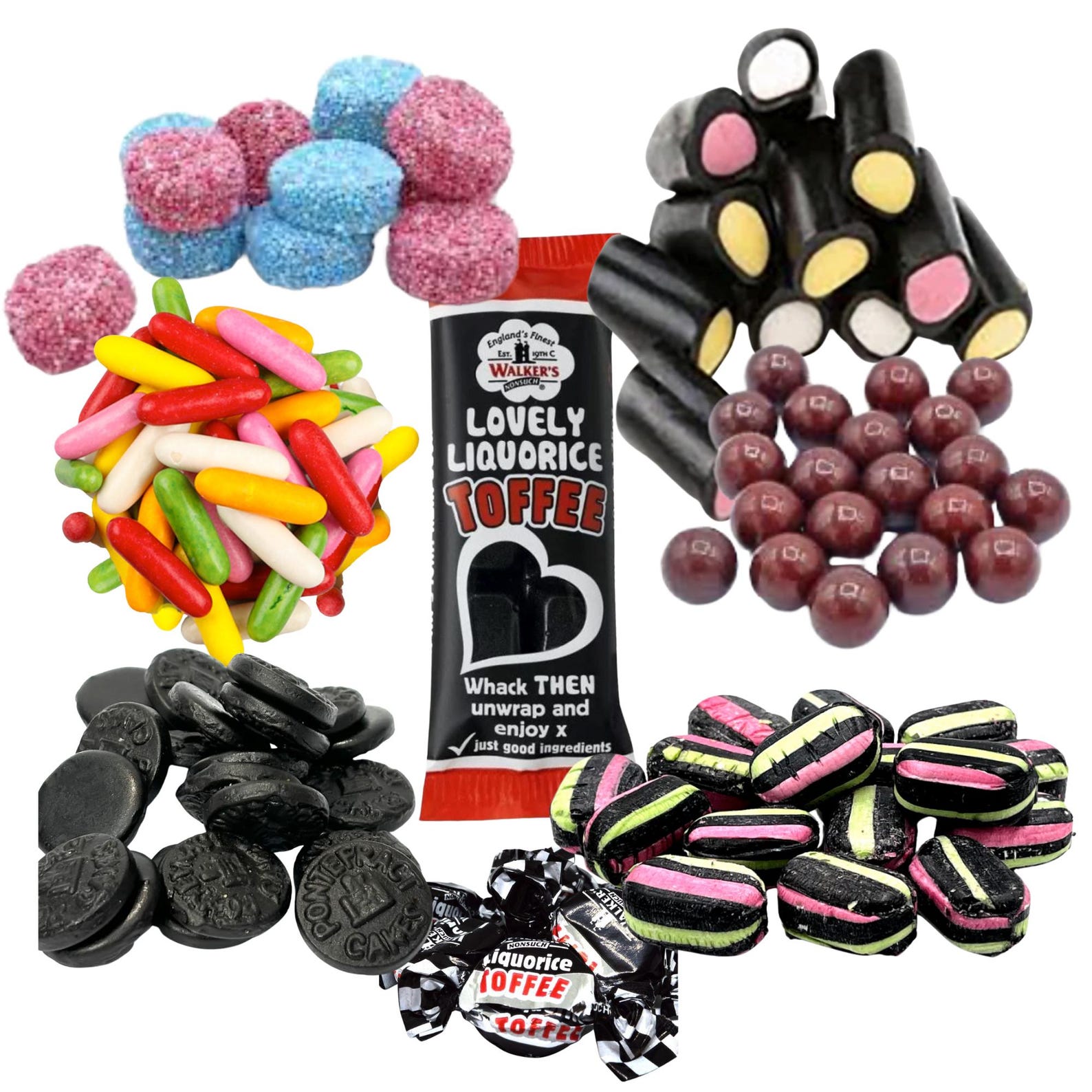 Liquorice Sweets Gift Box | Letterbox Friendly | Retro Liquorice ...