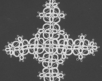 1 Shuttle Tatting Pattern - Cross