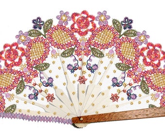 Floral Fan motifs pattern