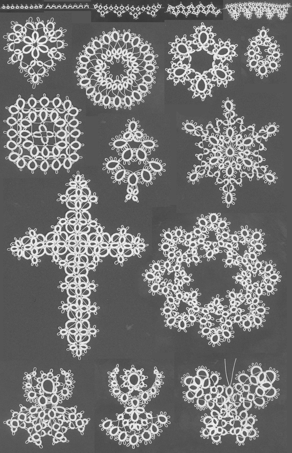 Tatting Patterns for One Shuttle Etsy