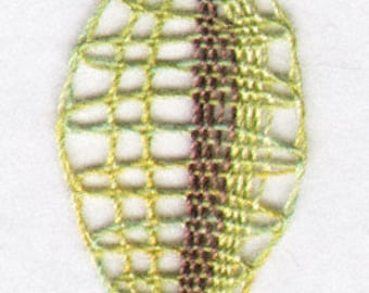 Bobbin Lace Lobed Leaf Motif Pattern