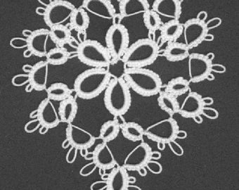 1 Shuttle Tatting-patroon - Hart